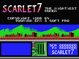 Scarlet 7 box art for MSX